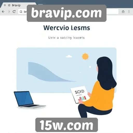 Interface do usuário no bravip.com e sua navegação
